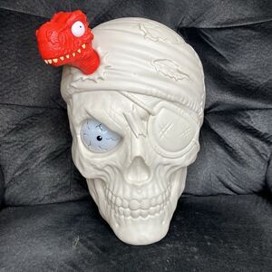 Zuru Large Halloween Plastic Skull And Dinosaur Lights & Sounds 12.5”x 9" x 9"